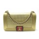 NEUF SAC CHANEL BOY EDITION DUBAI CUIR DORE BANDOULIERE GOLDEN STRAP BAG 5250€