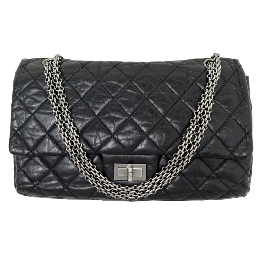 sac a main chanel maxi 2.55 jumbo cuir matelasse noir