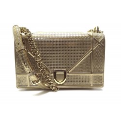 NEUF SAC A MAIN DIOR DIORAMA M0423PVRG BANDOULIERE CUIR CHAMPAGNE HAND BAG 3600€