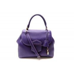 NEUF SAC A MAIN MAC DOUGLAS ROMY BRASILIA CUIR VIOLET 