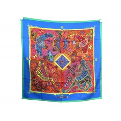 FOULARD HERMES LEGENDE KUNA PEUPLE DE PANAMA ZOE PAUWELS SOIE CARRE 90 SOIE 460€