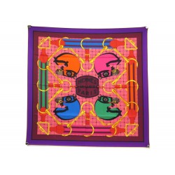 NEUF FOULARD HERMES SELLIER TATERSALE 001657S HENRY D'ORIGNY CARRE SCARF 460€