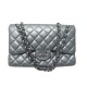 SAC A MAIN CHANEL MAXI CLASSIQUE JUMBO TIMELESS EN CUIR ARGENTE HAND BAG 11100€