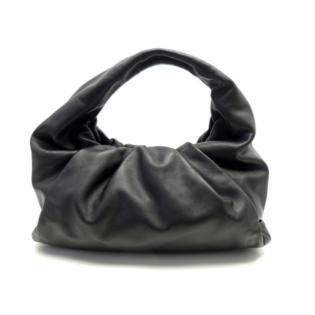 SAC A MAIN BOTTEGA VENETA THE SHOULDER POUCH LEATHER BAG CUIR NOIR EPAULE 2600€