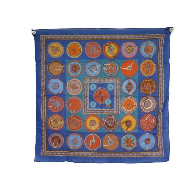 NEUF FOULARD HERMES BELLES DU MEXIQUE VIRGINIE JAMIN CARRE 65 COTON SCARF 280€