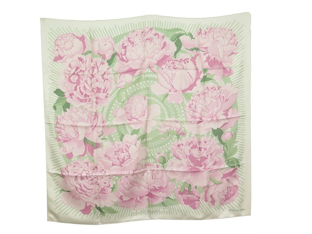 hermes peonies scarf