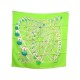 NEUF FOULARD HERMES GRANDE ROUE DIMITRI RYBALTCHENKO SOIE VERTE SILK SCARF 495€