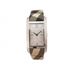 NEUF MONTRE BURBERRY HERITAGE BU1075 32x25 MM QUARTZ ACIER + ECRIN WATCH 500€