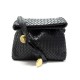 SAC A MAIN BOTTEGA VENETA BANDOULIERE CUIR NOIR BLACK LEATHER HANDBAG 1900€