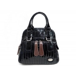 SAC A MAIN CHLOE BAY CUIR VERNIS NOIR 