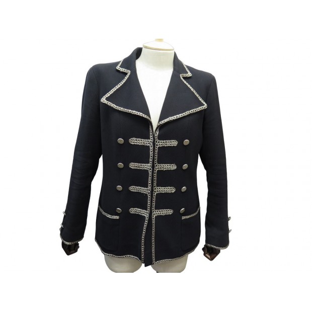 RARE VESTE CHANEL BRANDEBOURG 2006 OFFICIER P28757V1824 42 L JACKET 6500€