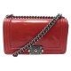 SAC A MAIN CHANEL BOY MEDIUM CUIR ROUGE BANDOULIERE RED LEATHER HAND BAG 6350€