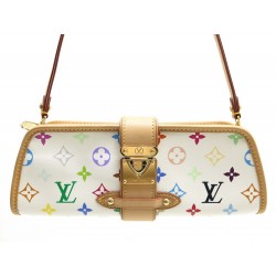 NEUF SAC A MAIN LOUIS VUITTON SHIRLEY MONOGRAM MULTICOLORE POCHETTE CLUTCH 840€