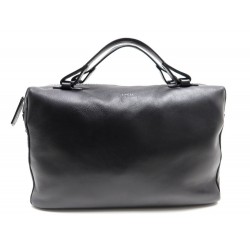 NEUF SAC DE VOYAGE LANCEL POP A0680410TU A MAIN CABINE EN CUIR NOIR BAG 695€