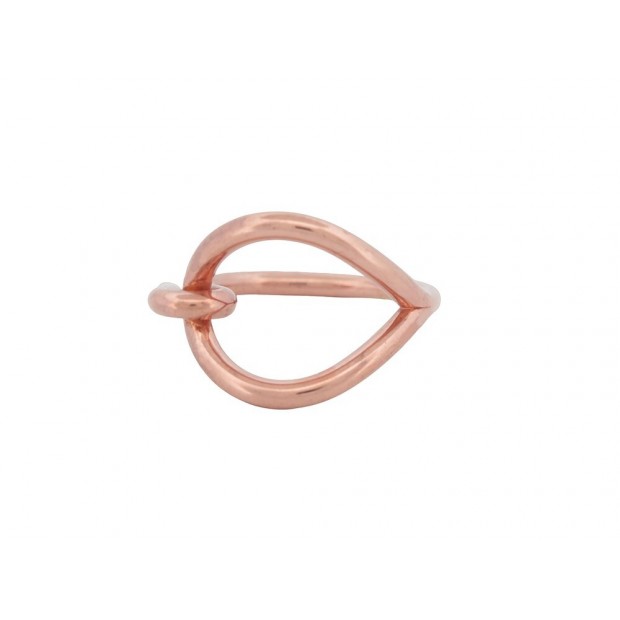 ANNEAU DE FOULARD HERMES JUMBO XL PLAQUE OR ROSE PINK GOLD SCARF RING 225€