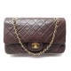  SAC A MAIN CHANEL TIMELESS 2.55 CUIR MATELASSE MARRON 