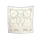 FOULARD HERMES L'ART D'ECRIRE MAURICE TRANCHANT CARRE 90 SOIE BLANC SCARF 495€