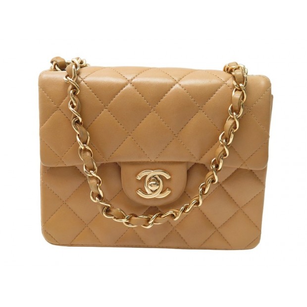 SAC A MAIN CHANEL TIMELESS MINI SQUARE EN CUIR BANDOULIERE HAND BAG PURSE 4500€