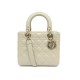 NEUF SAC A MAIN DIOR LADY CUIR CANNAGE TAUPE MEDIUM BANDOULIERE HAND BAG 5900€