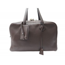 SAC A MAIN HERMES VICTORIA II 35 CUIR TOGO MARRON BROWN LEATHER HAND BAG 4250€