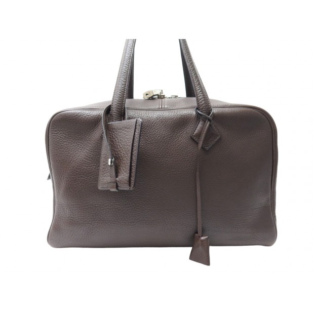 SAC A MAIN HERMES VICTORIA II 35 CUIR TOGO MARRON BROWN LEATHER HAND BAG 4250€