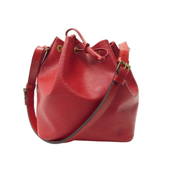 VINTAGE NEUF SAC A MAIN LOUIS VUITTON NOE PM M44107 EN CUIR EPI ROUGE BAG 1410€