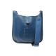 SAC A MAIN HERMES EVELYNE III 29 BANDOULIERE CUIR BLEU DE FRANCE HAND BAG 2800€