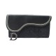 PORTEFEUILLE CHRISTIAN DIOR SADDLE CUIR ET TOILE OBLIQUE BRODE NOIR WALLET 1200€