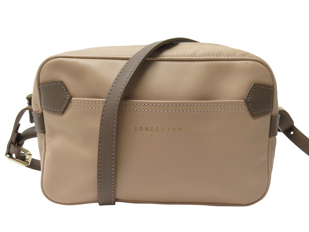 Sac longchamp hotsell cuir beige