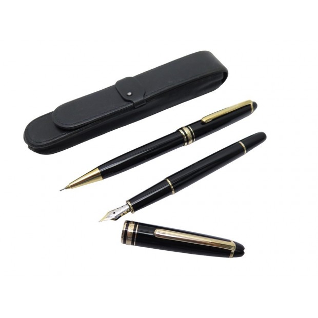 VINTAGE PARURE MONTBLANC PARURE MEISTERSTUCK PLUME & PORTE MINE PENCIL PEN 1060€