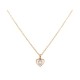 COLLIER HERMES PENDENTIF COEUR 49 CM EN METAL DORE HEART NECKLACE PENDANT