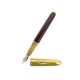 VINTAGE STYLO PLUME LOUIS CARTIER PLAQUE OR ET LAQUE BORDEAUX FOUNTAIN PEN 890€