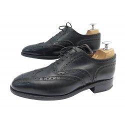 CHAUSSURES JM WESTON RICHELIEU 375 5.5E 39.5 LARGE 40 EN CUIR NOIR SHOES 940€