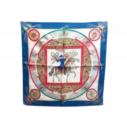 FOULARD GAVROCHE HERMES FEUX D'ARTIFICE 150E ANNIVERSAIRE CARRE SOIE SCARF 160€