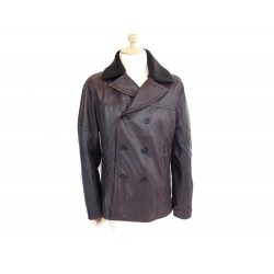 NEUF BLOUSON STRELLSON ARIZONA L 50 MANTEAU EN CUIR MARRON JACKET COAT 695€