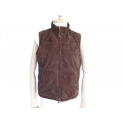 VESTE SANS MANCHES HACKETT DAIM MARRON L 