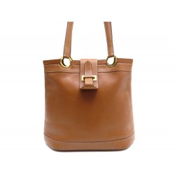 SAC A MAIN HERMES BERRY CABAS EN CUIR TAURILLON CLEMENCE GOLD TOTE PURSE 2900€