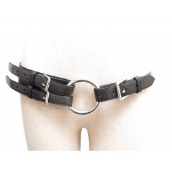 CEINTURE RALPH LAUREN CUIR NOIR 