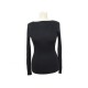 PULL CHANEL P44223 M 38 EN CACHEMIRE & SOIE NOIR BLACK CASHMERE SILK TOP 1300€