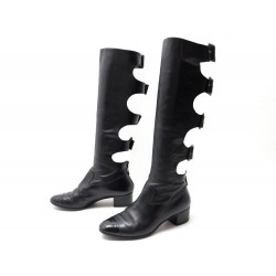 BOTTES CHANEL 37.5 CUIR 1 2