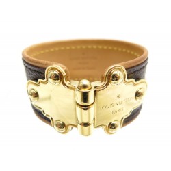 BRACELET LOUIS VUITTON SAVE IT M6611E EN TOILE MONOGRAM & CUIR CANVAS 375€