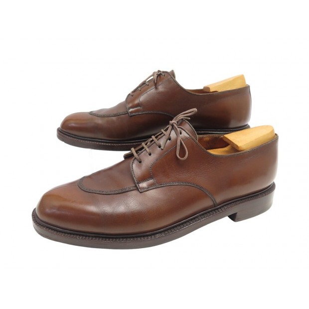 VINTAGE CHAUSSURES JM WESTON DEMI CHASSE 9.5D 43.5 DERBY EMBAUCHOIRS SHOES 990€