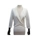 PULL HERMES CACHE COEUR S 36 LIN & SOIE BLANC WHITE LINEN SILK TOP SWEATER 1400€