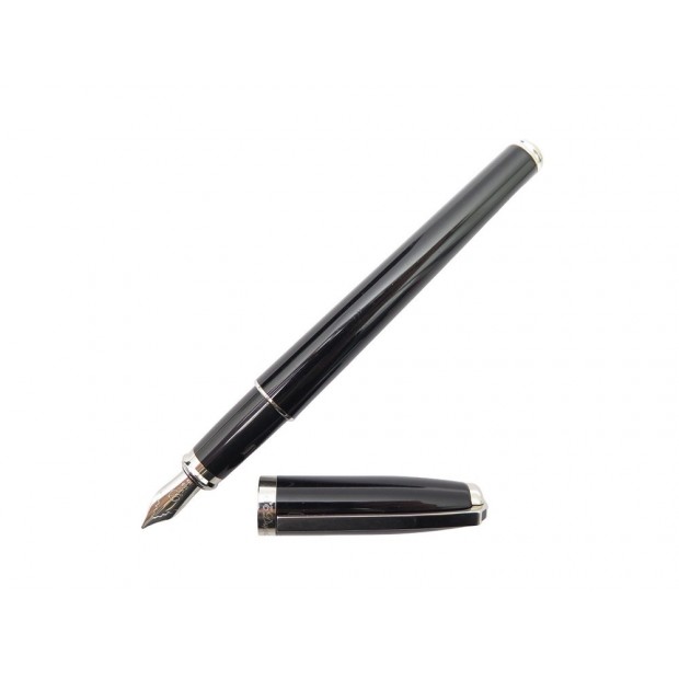 STYLO PLUME ST DUPONT OLYMPIO 451403M EN LAQUE DE CHINE NOIRE FOUNTAIN PEN 740€