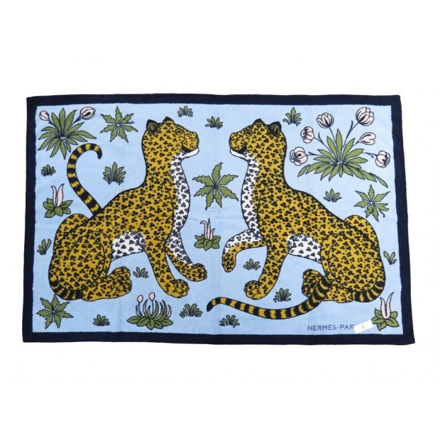 NEUF DRAP DE PLAGE HERMES LES LEOPARDS SERVIETTE DE BAIN NEW BEACH TOWEL 565€