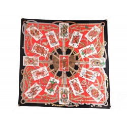 NEUF FOULARD HERMES DAME DE COEUR A VOUS L'HONNEUR CARRE EN SOIE SILK SCARF 350€