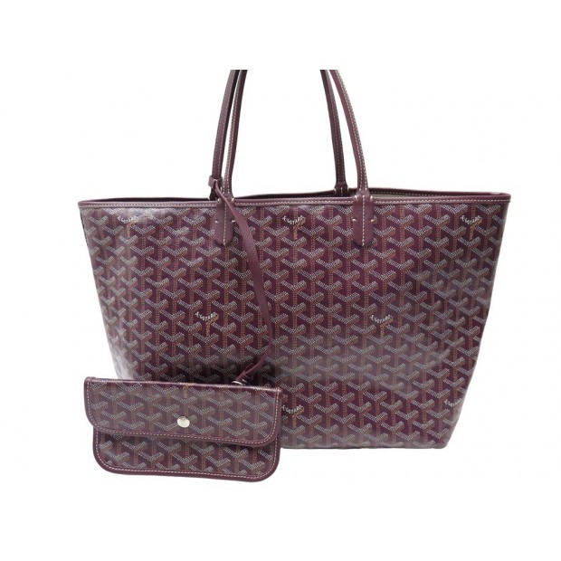 NEUF SAC A MAIN GOYARD CABAS SAINT LOUIS GM EN TOILE GOYARDINE BORDEAUX HAND BAG