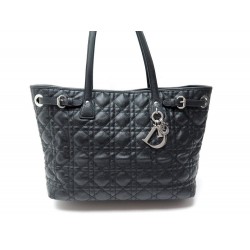 SAC A MAIN CHRISTIAN DIOR PANAREA MM CABAS SOFT EN TOILE NOIRE TOTE BAG 1140€