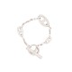 BRACELET HERMES FARANDOLE PM CHAINE ANCRE 18 CM H104567B ARGENT 925 25GR SH 650€