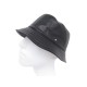 NEUF CHAPEAU HERMES BOB CLOU DE SELLE 59 EN CUIR NOIR NEW BLACK LEATHER HAT 400€